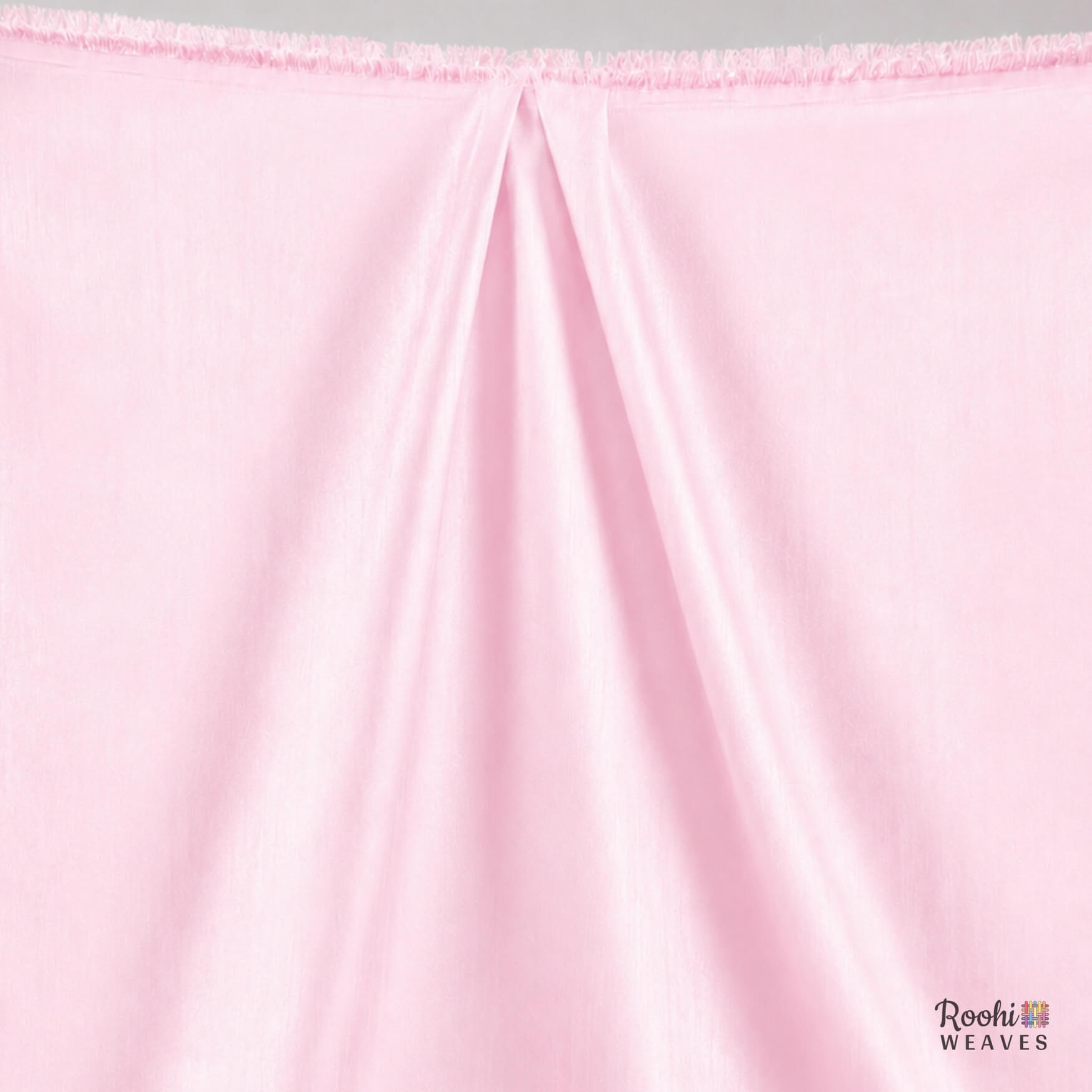 Baby Pink Dupion Silk Fabric - Image 2