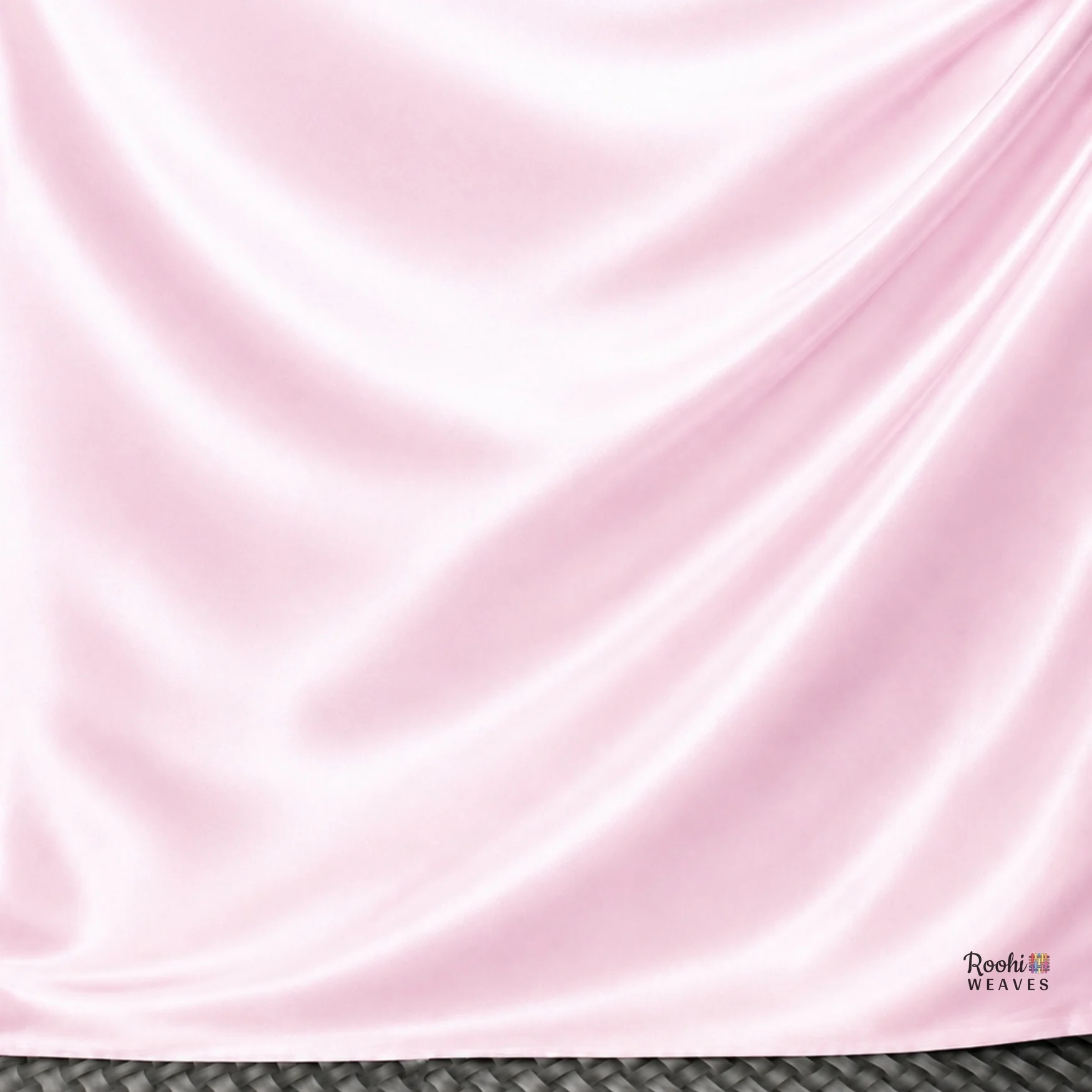 ''Baby Pink Ultra Satin Fabric''>
