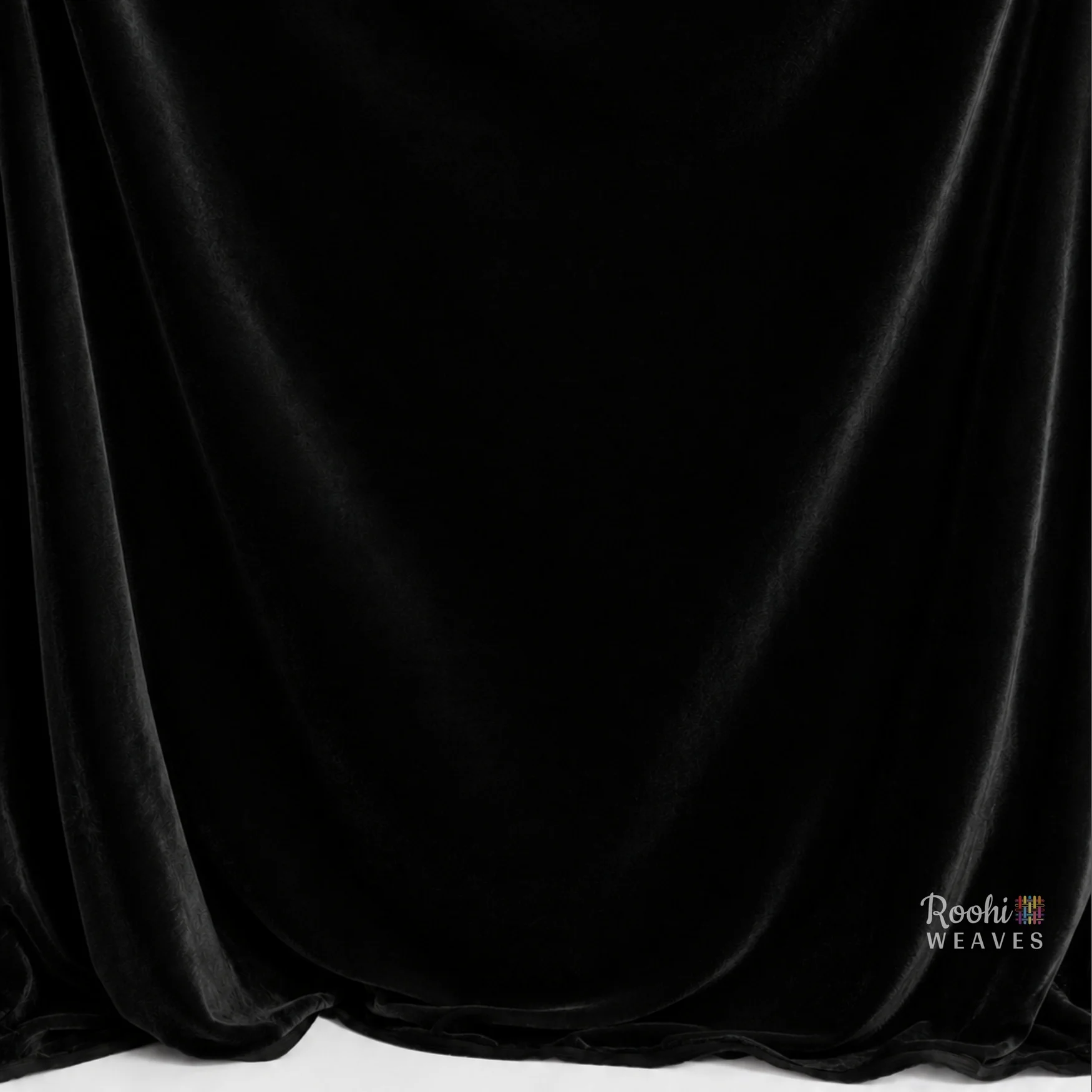''Black Premium Velvet Fabric''>