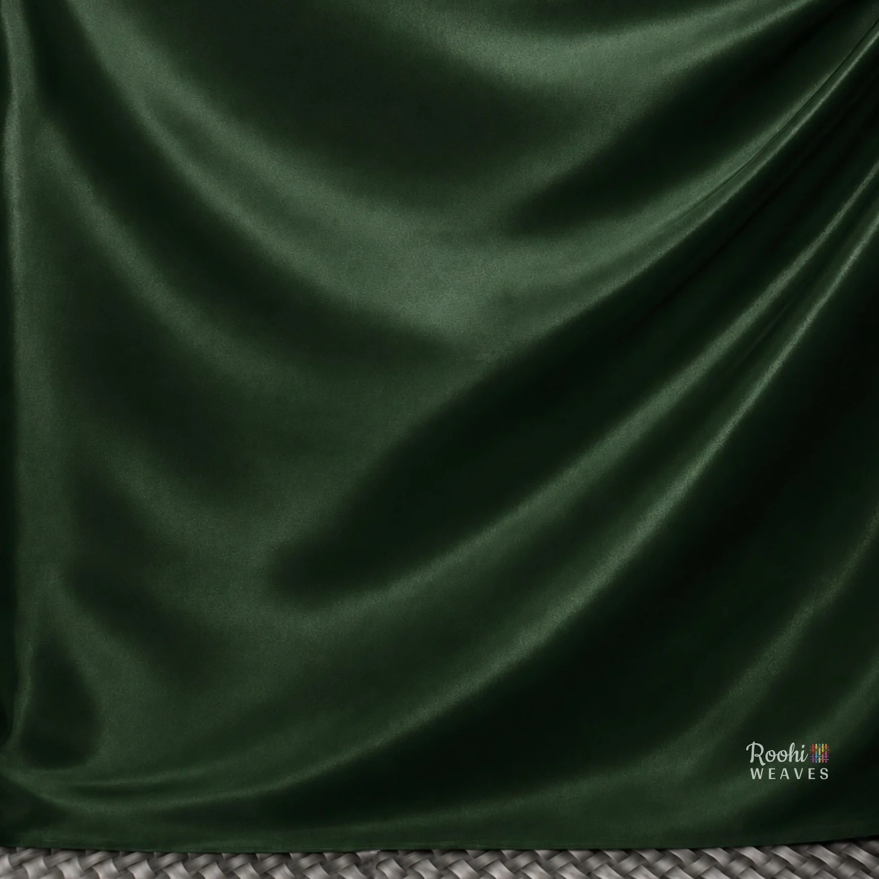 Bottle Green Ultra Satin 8 KG Fabric - Image 4