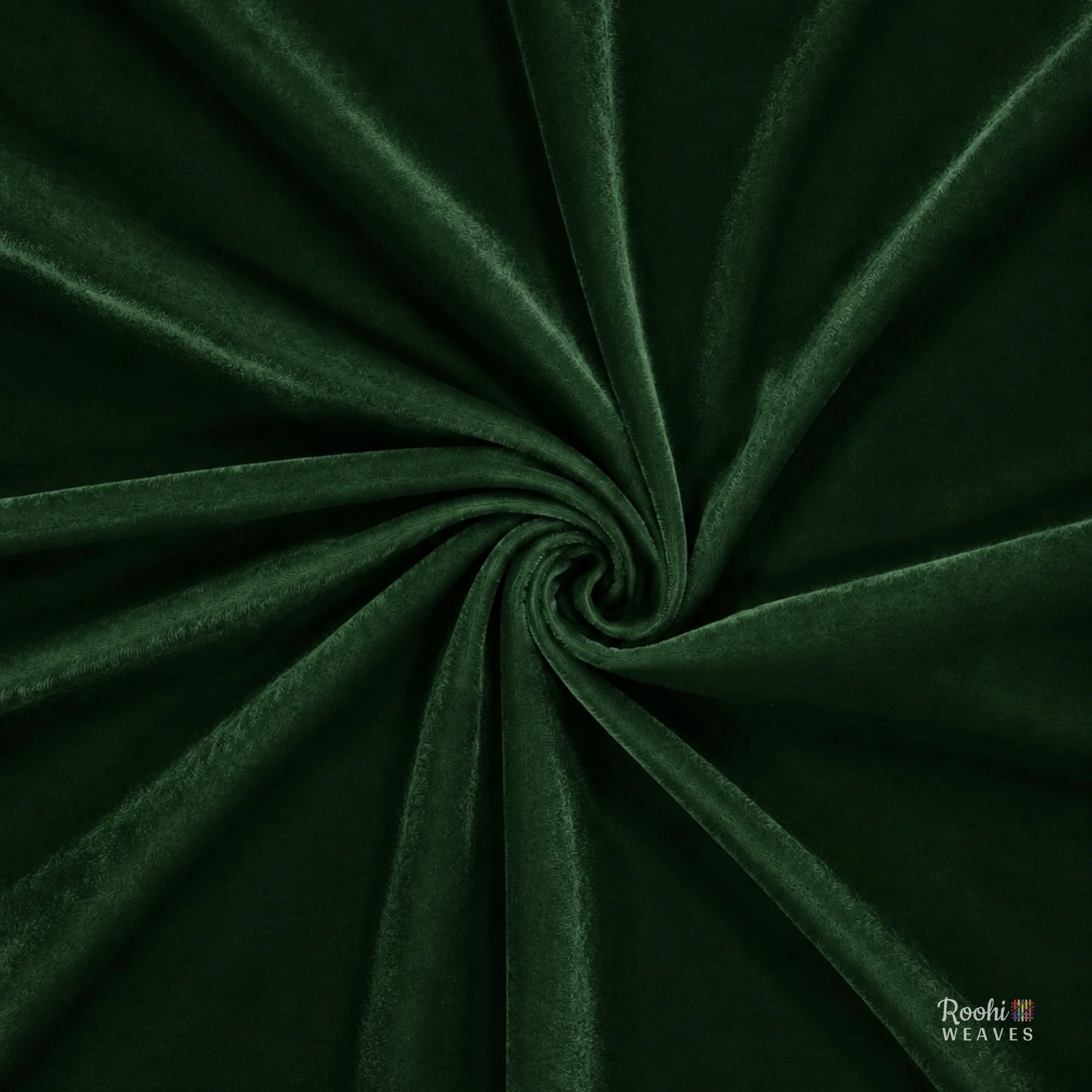 ''Bottle Green 9000 Velvet Fabric''>