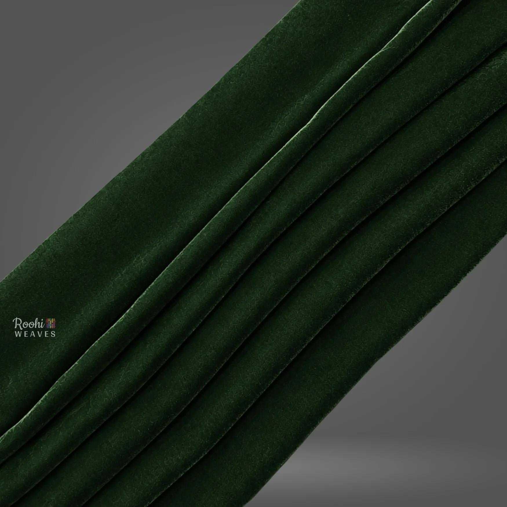 ''Bottle Green 9000 Velvet Fabric''>