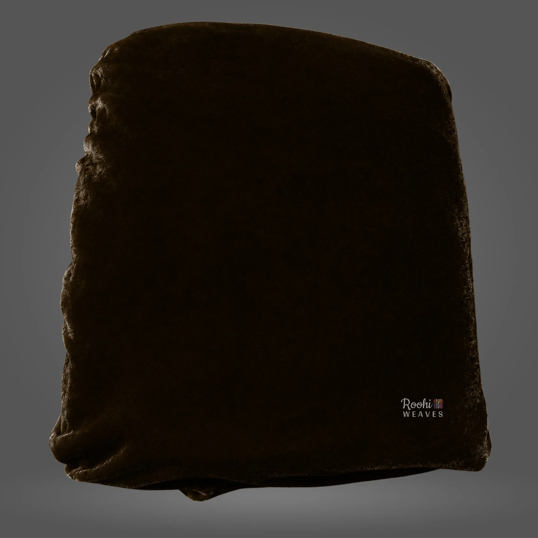 Dark Brown Premium Velvet 9000 Fabric - Image 2