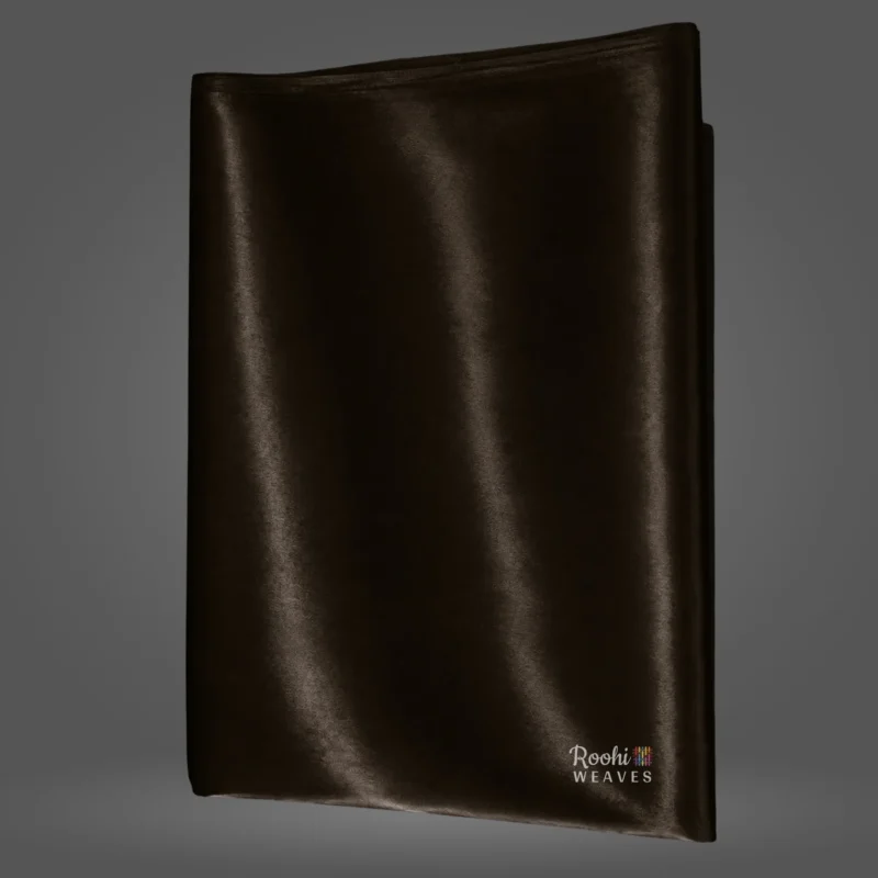 ''Dark Brown Ultra Satin 8 Kg Fabric''>