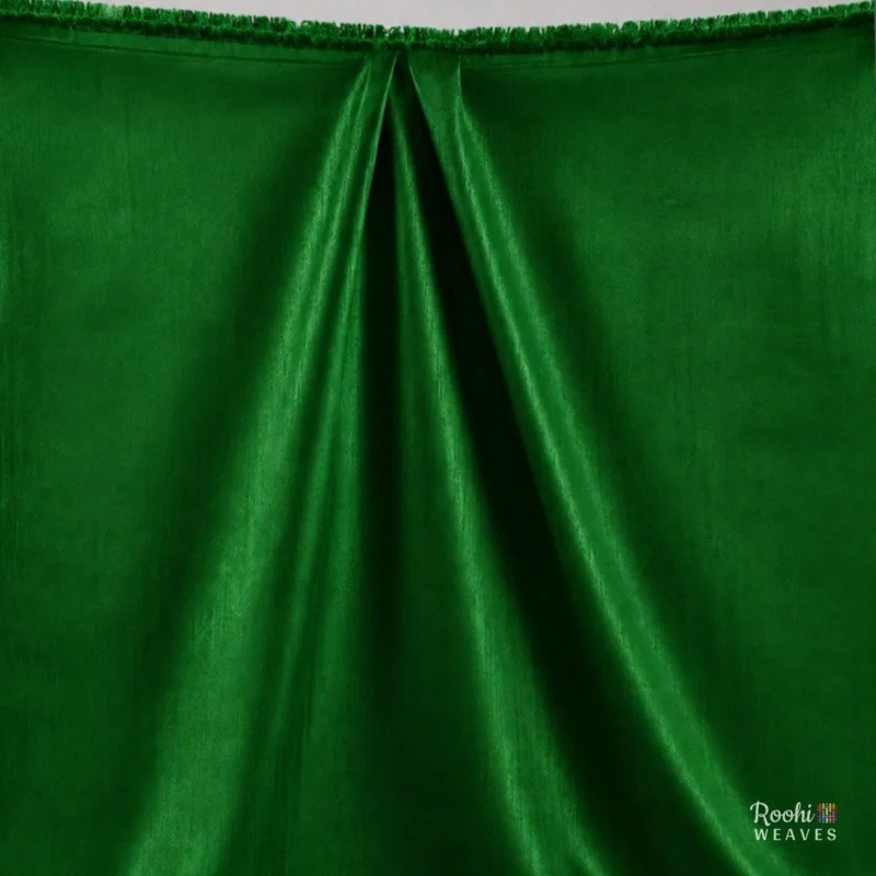 ''Green Dupion Fabric''>