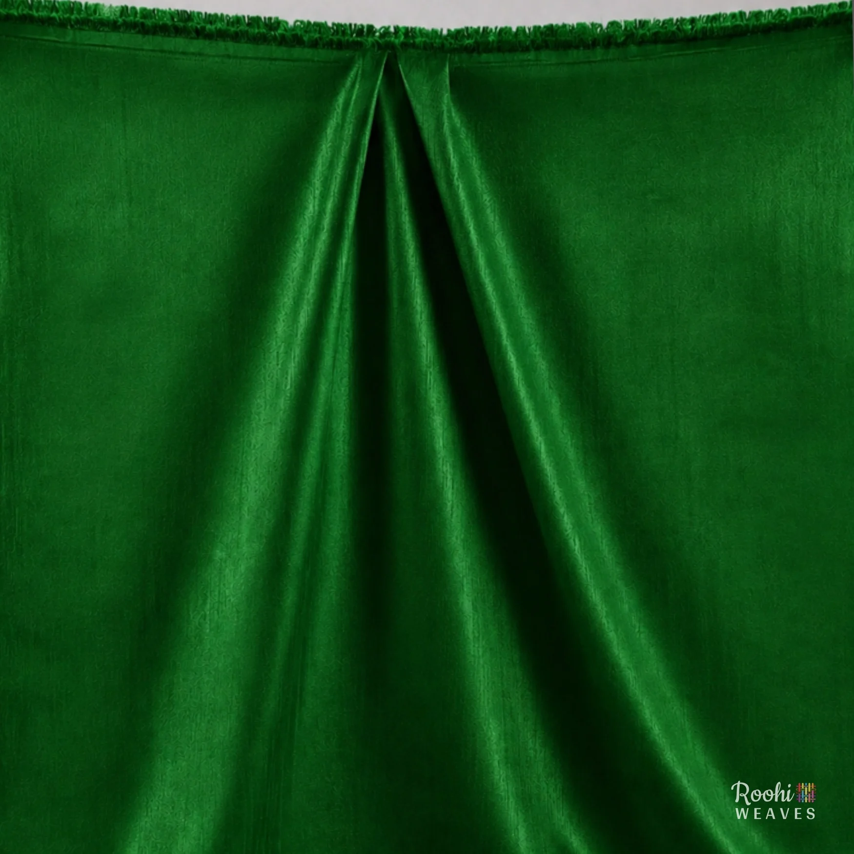 ''Green Dupion Fabric''>