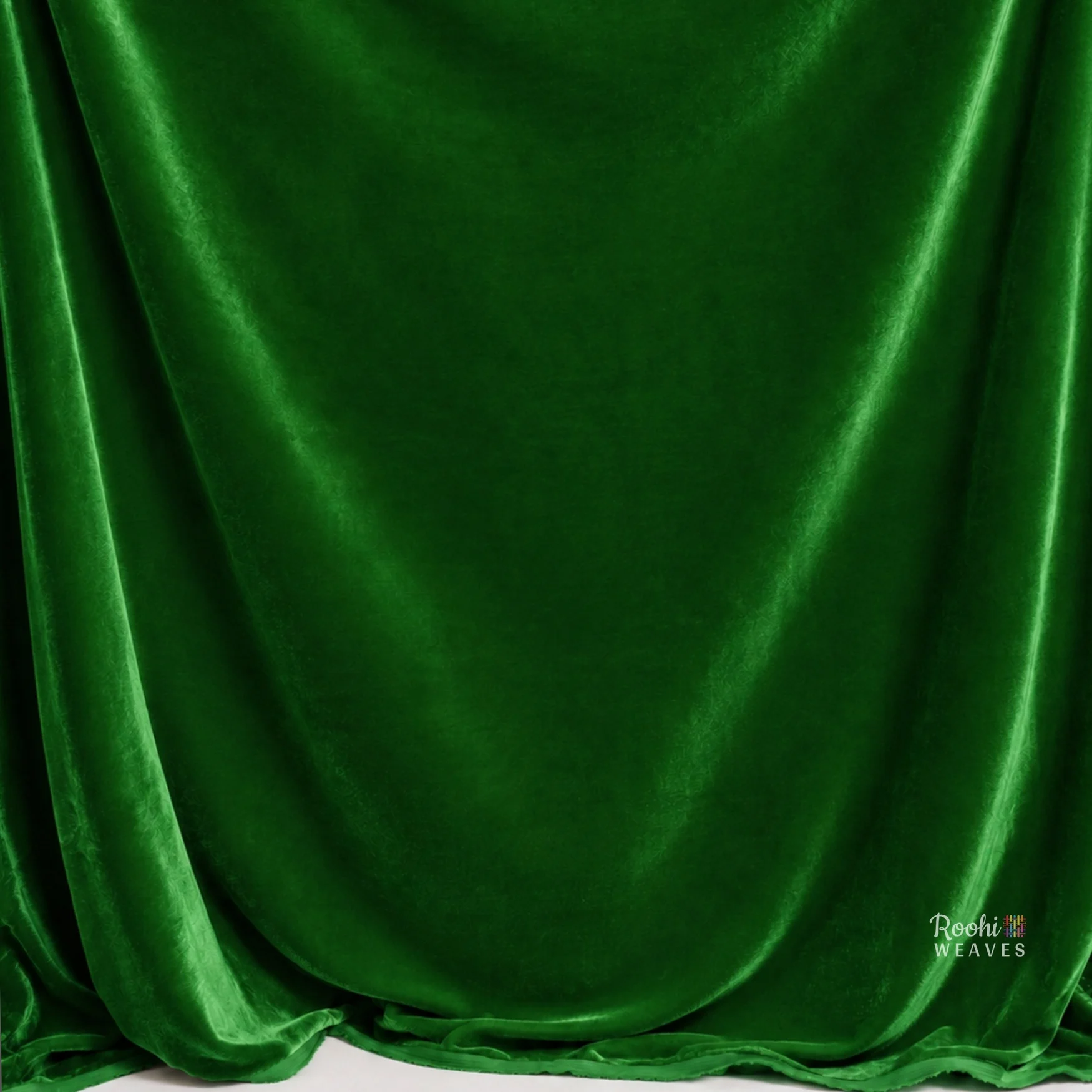 ''Green Premium Velvet Fabric''>