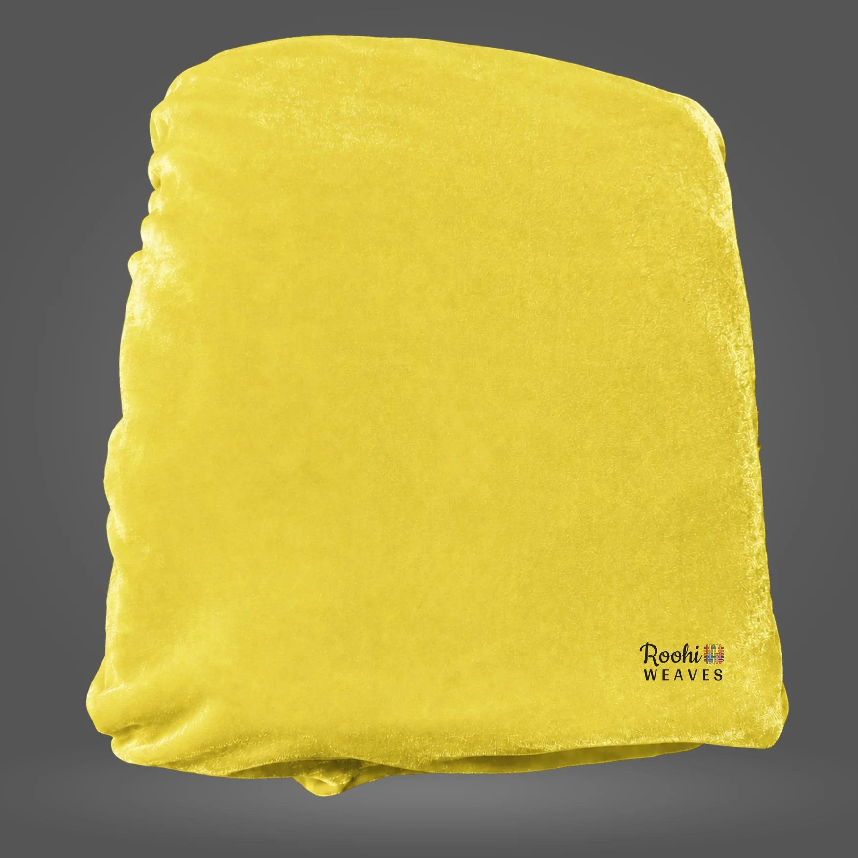 Lemon Yellow Premium Velvet 9000 Fabric - Image 2
