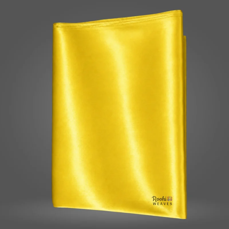 ''Lemon Yellow Ultra Satin 8 Kg Fabric''>
