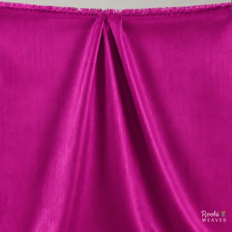 ''Magenta Dupion Fabric''>