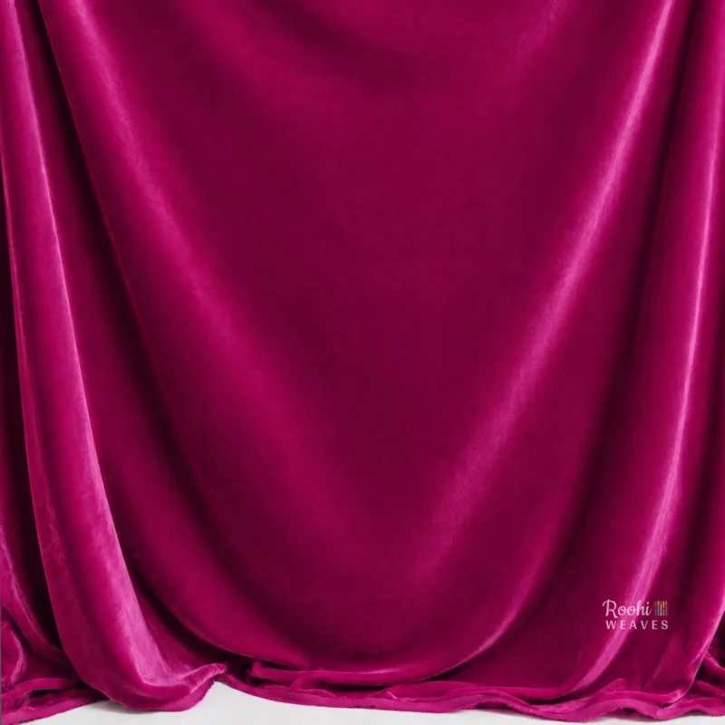 ''Magenta Premium Velvet Fabric''>