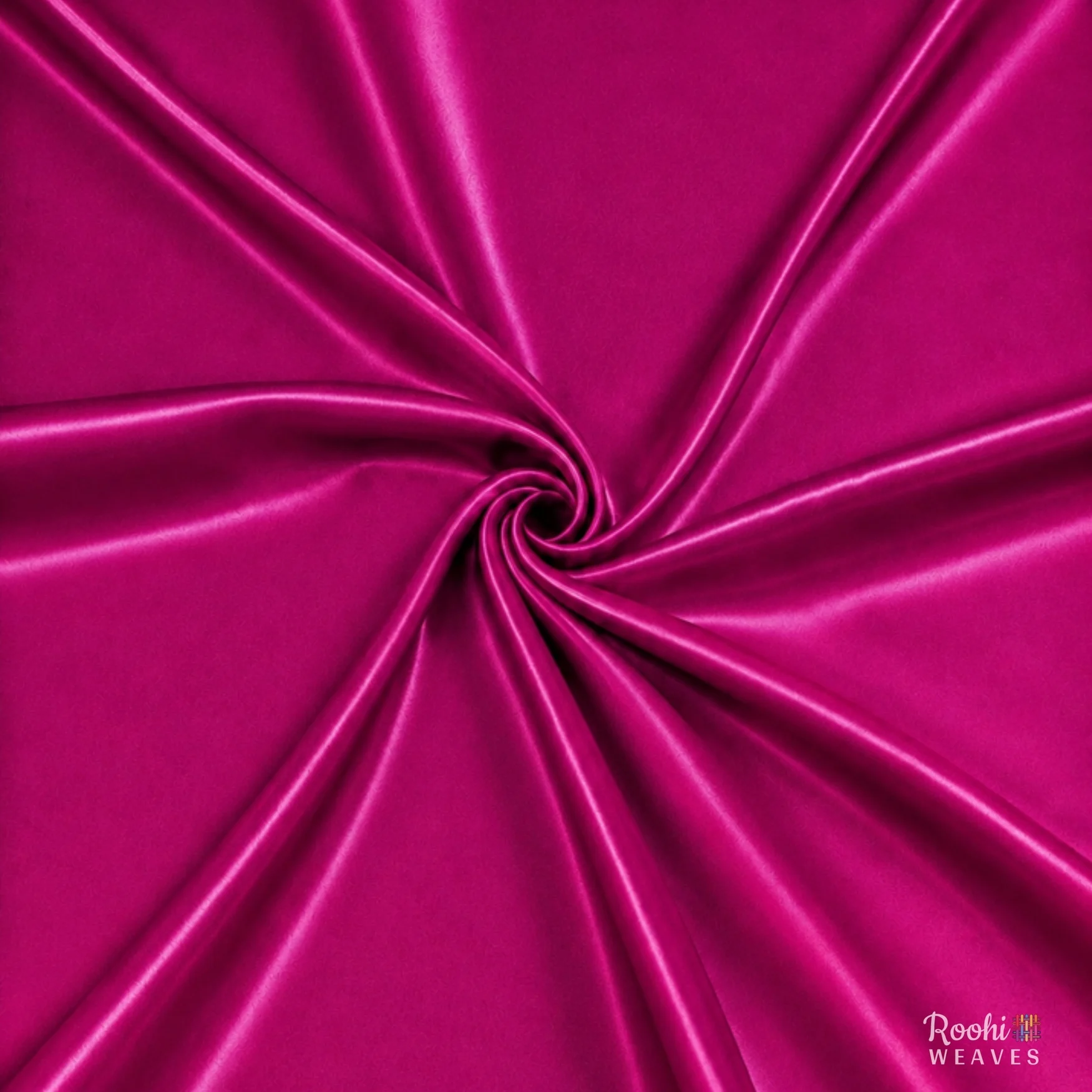 ''Magenta Ultra Satin Fabric - Roohi Weaves''>