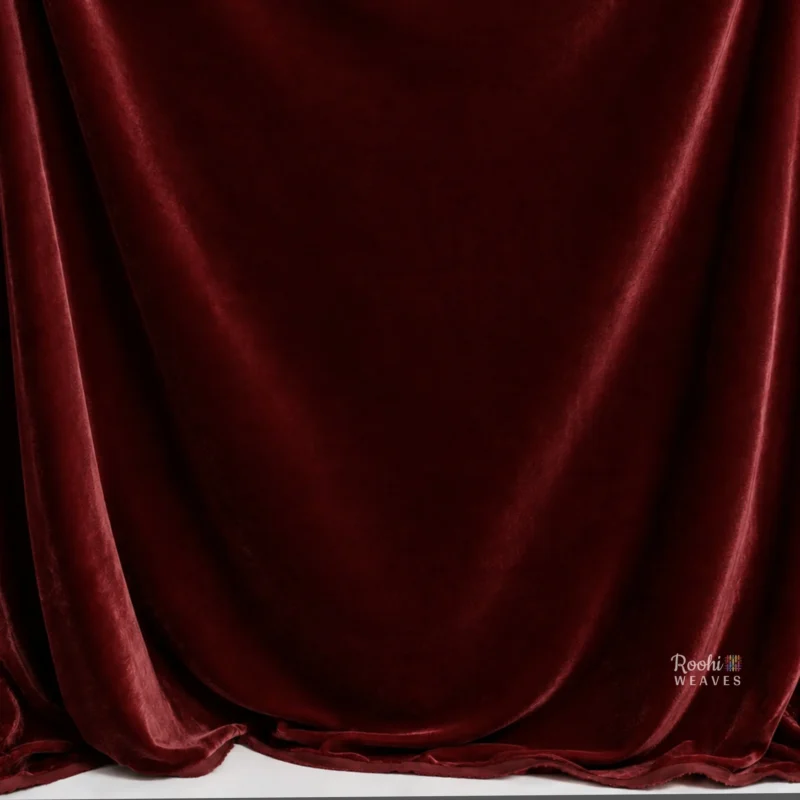 ''Maroon Premium Velvet Fabric''>