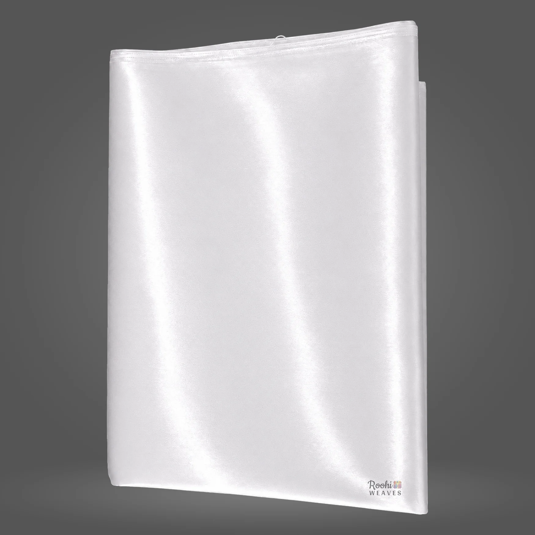 ''Milky White Ultra Satin 8 Kg Fabric''>