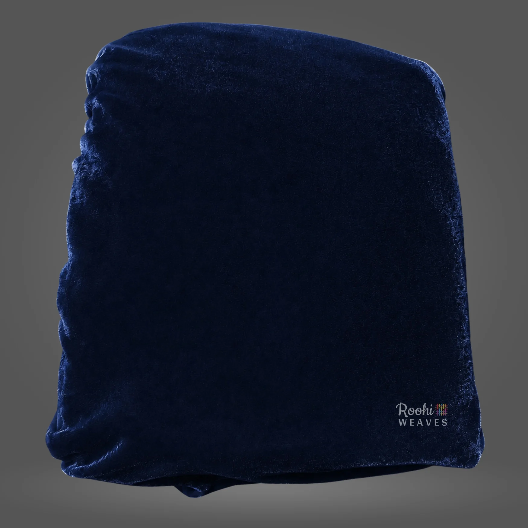 Navy Blue Premium Velvet 9000 Fabric - Image 2
