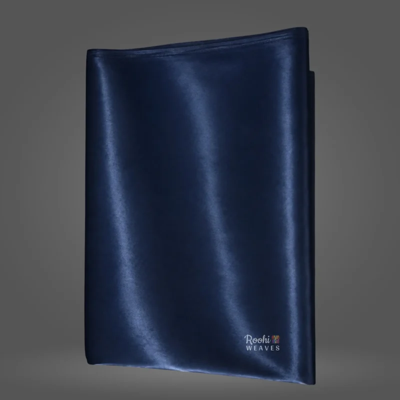 ''Navy Blue Ultra Satin 8 Kg Fabric''>