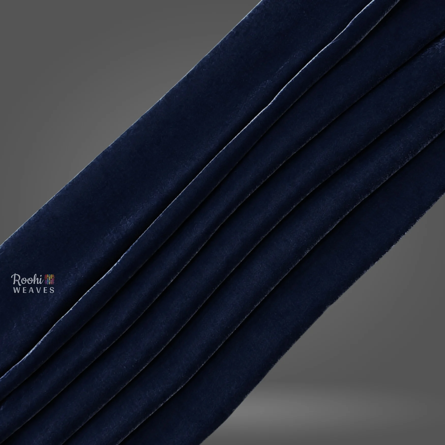 ''Navy Blue Velvet Fabric''>