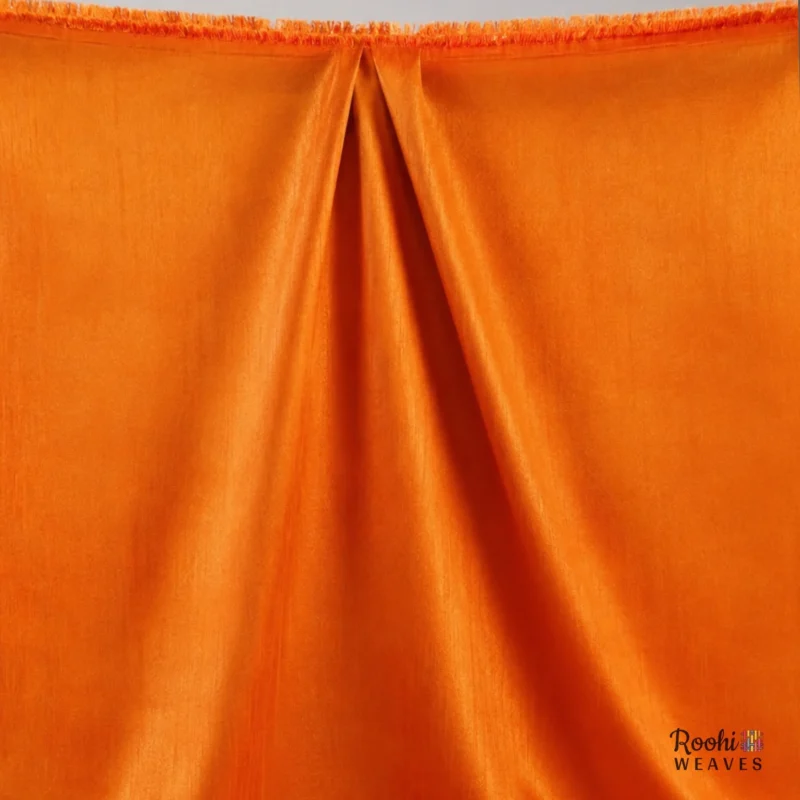 ''Orange Dupion Fabric''>