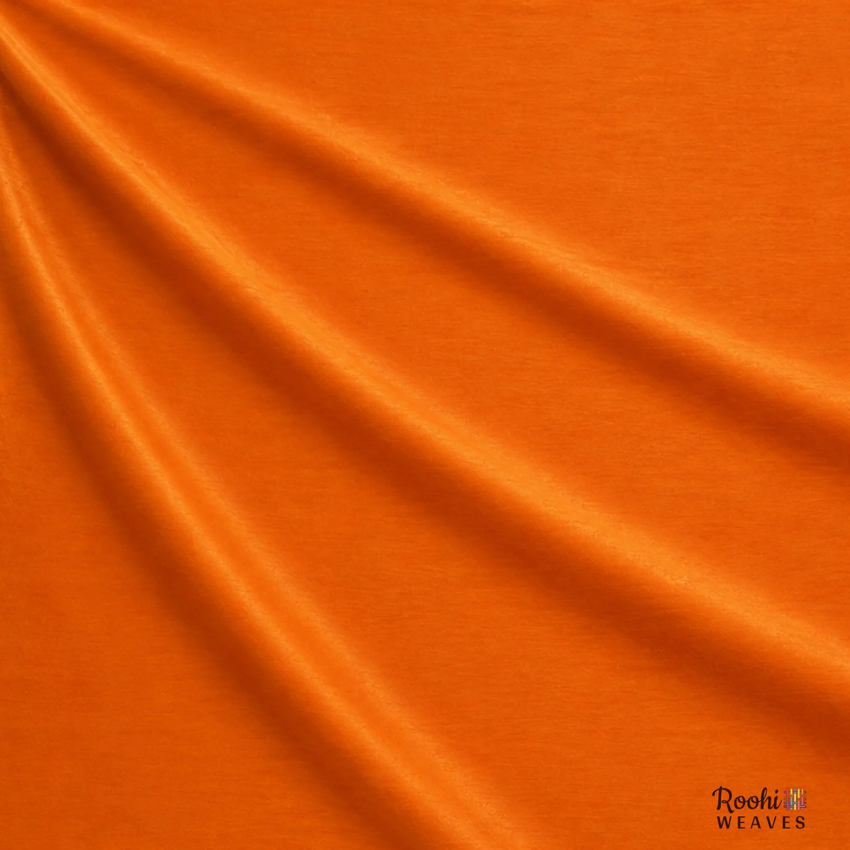 Orange Dupion Fabric - Image 4