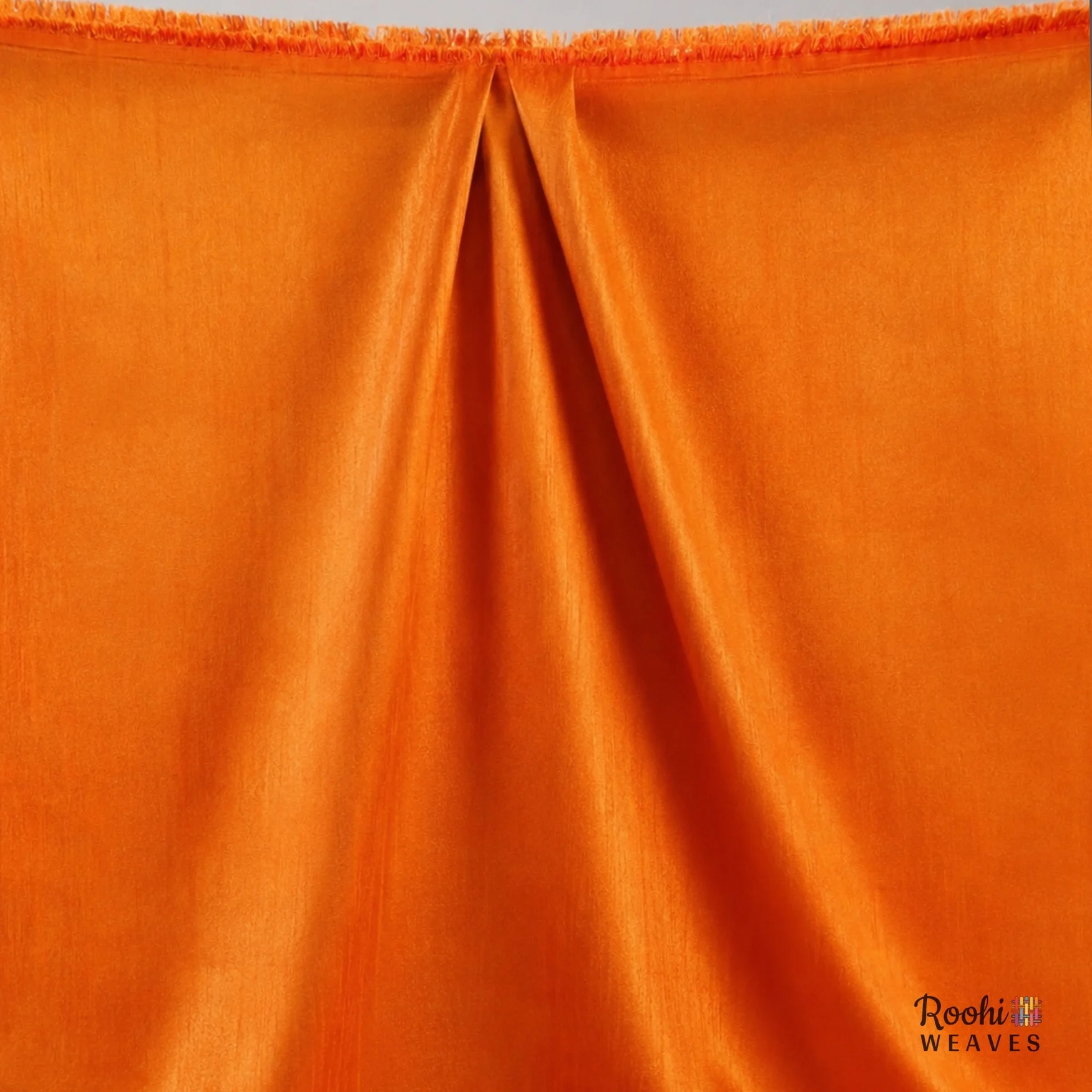 ''Orange Dupion Fabric''>