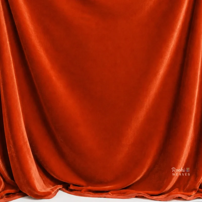''Orange Premium Velvet Fabric''>