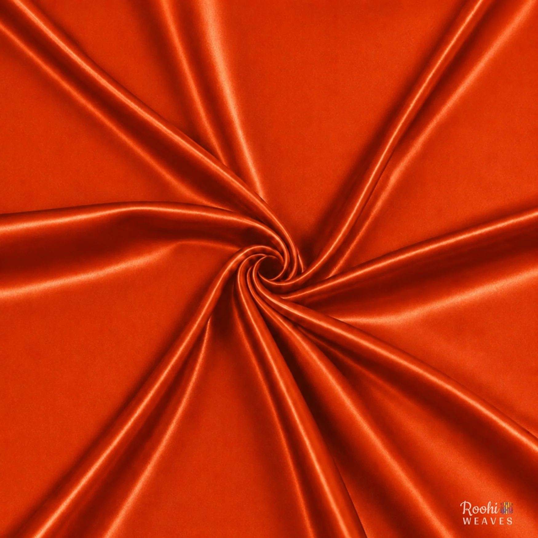 Orange Ultra Satin 8 KG Fabric - Image 2