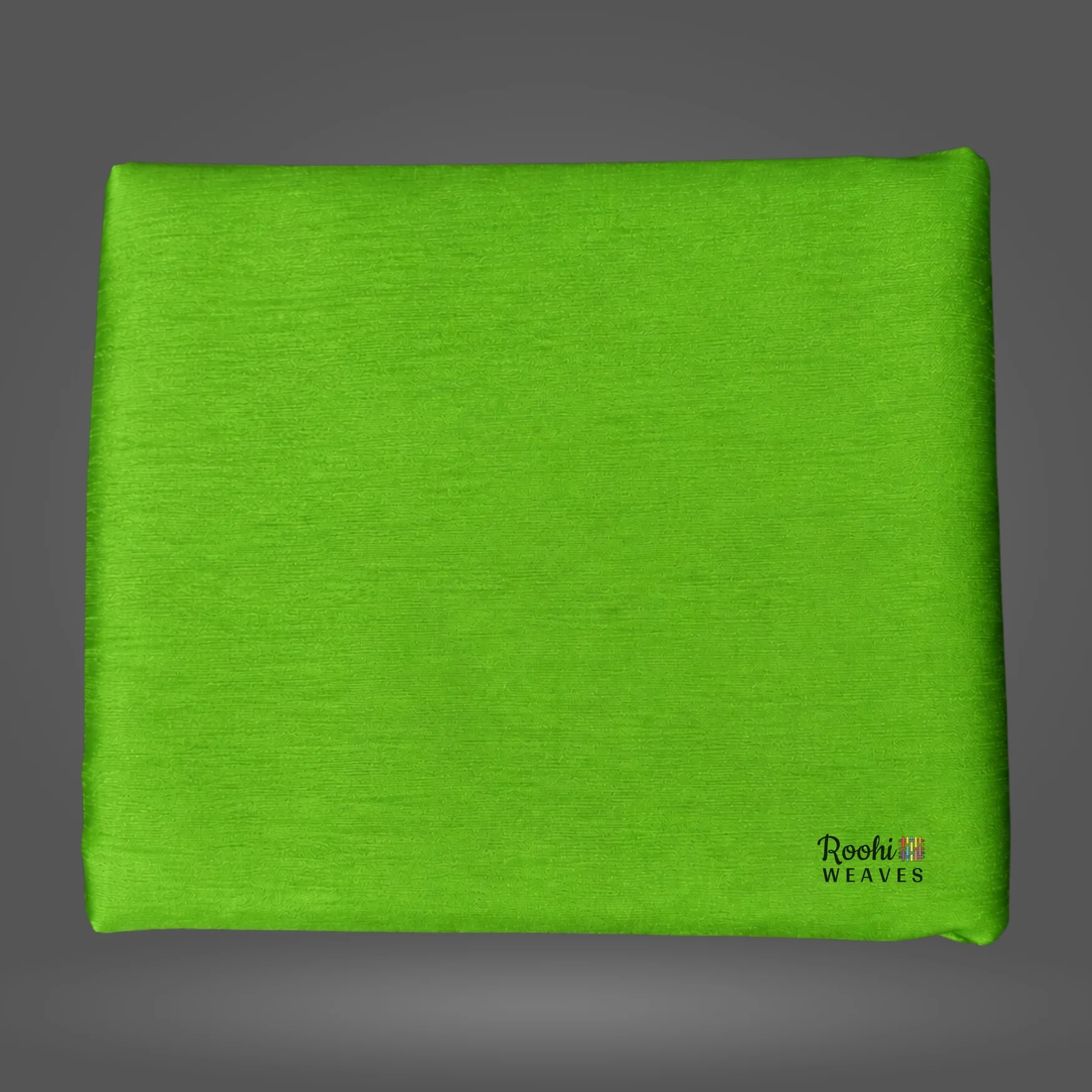 ''Parrot Green Roma Bangalori Fabric''>