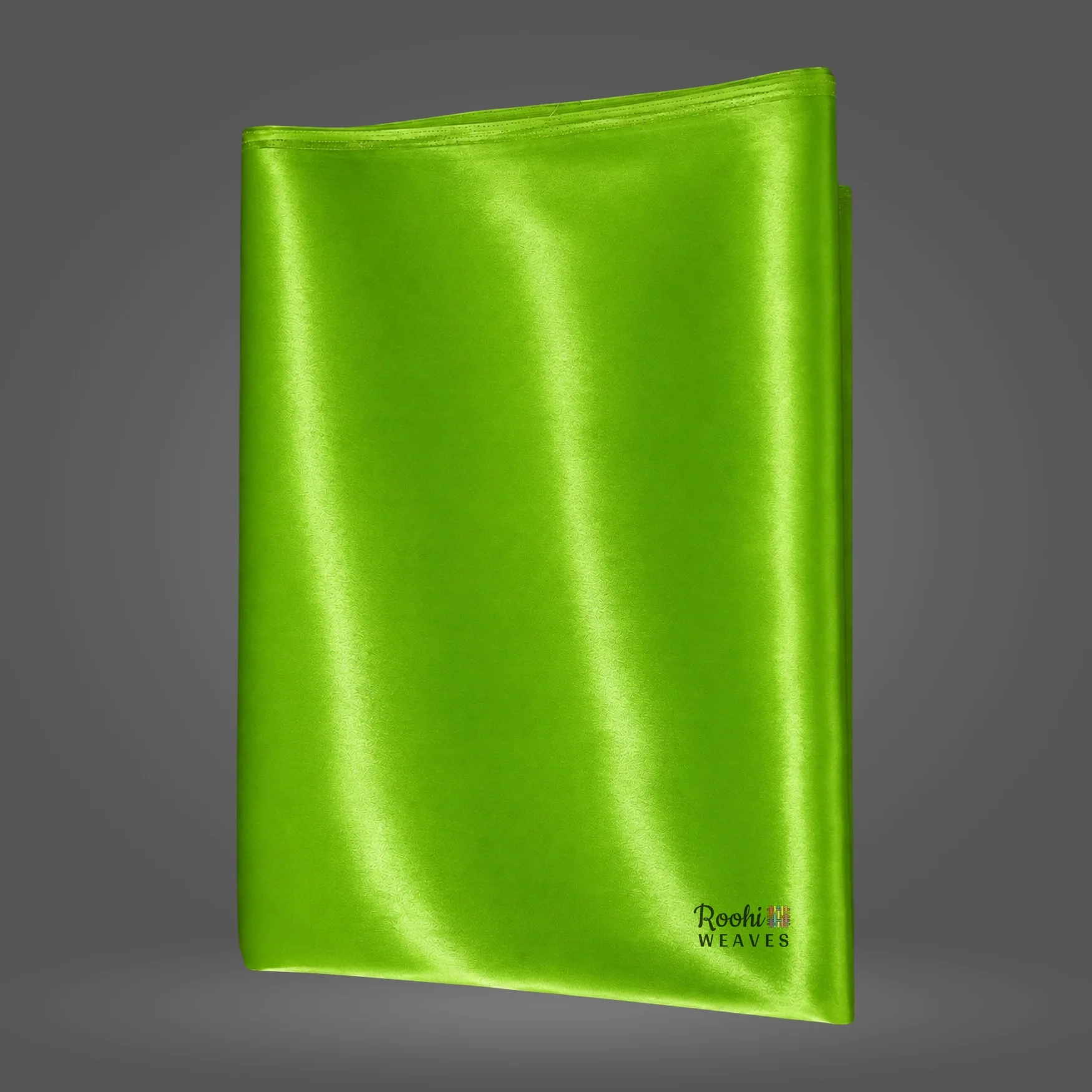 ''Parrot Green Ultra Satin 8 Kg Fabric''>