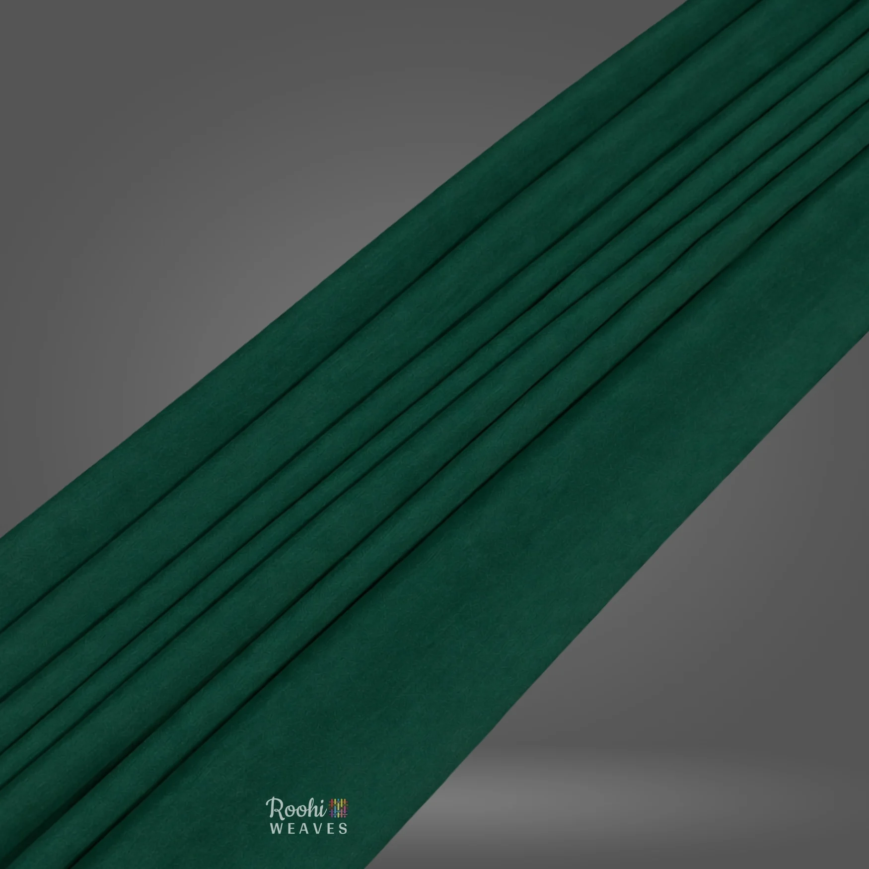 Peacock Green Dupion Fabric - Image 3