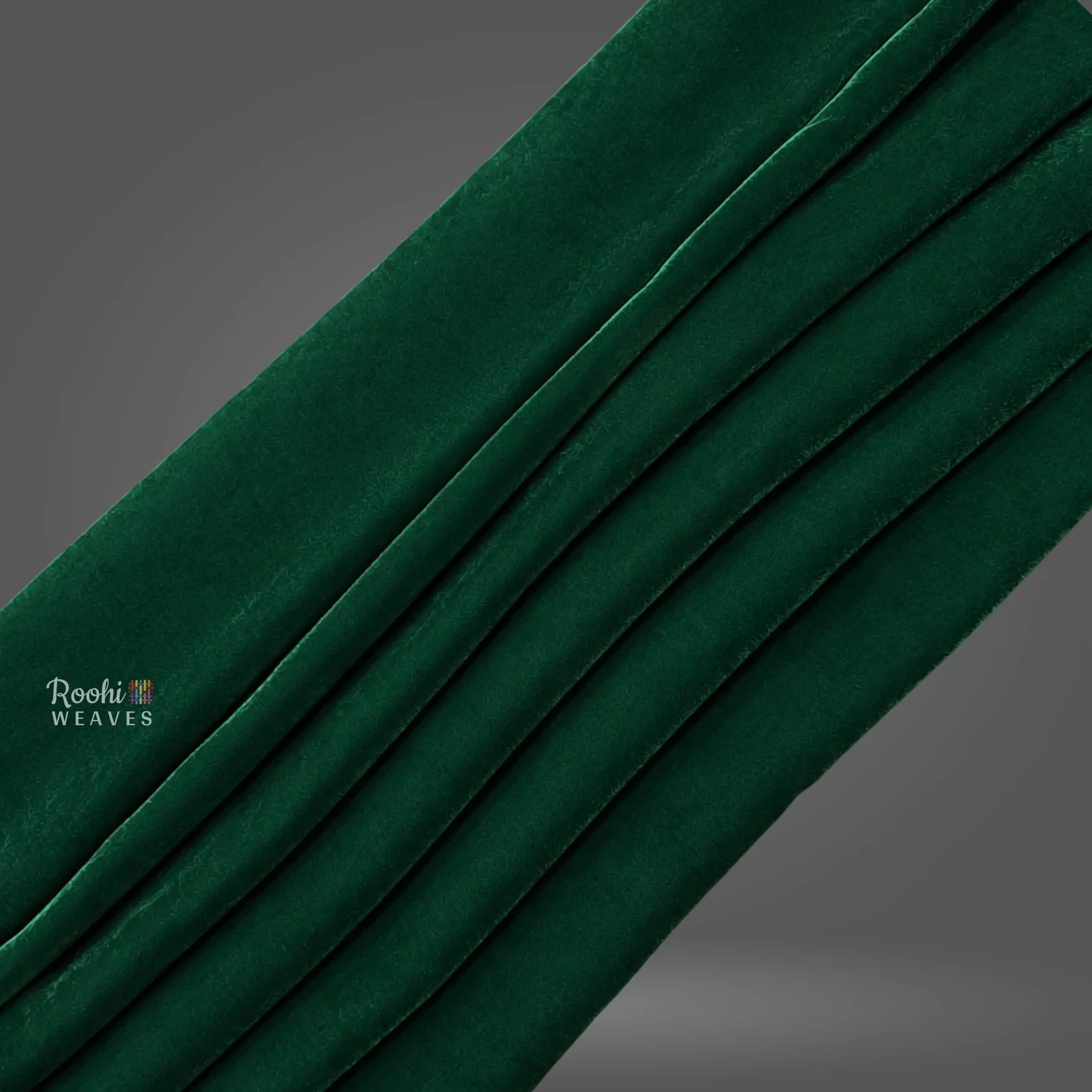 ''Peacock Green Velvet Fabric''>