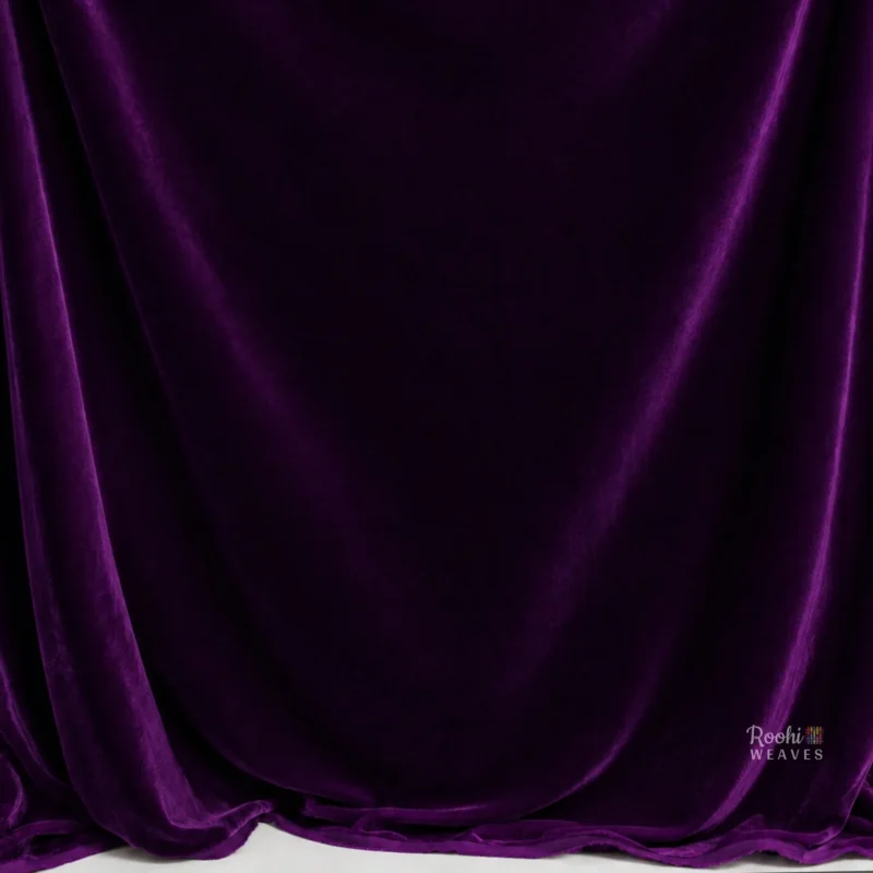 ''Purple Premium Velvet Fabric''>