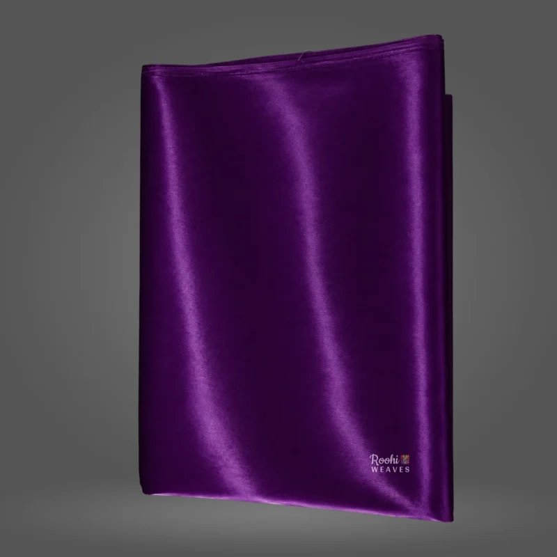 ''Purple Ultra Satin 8 Kg Fabric''>