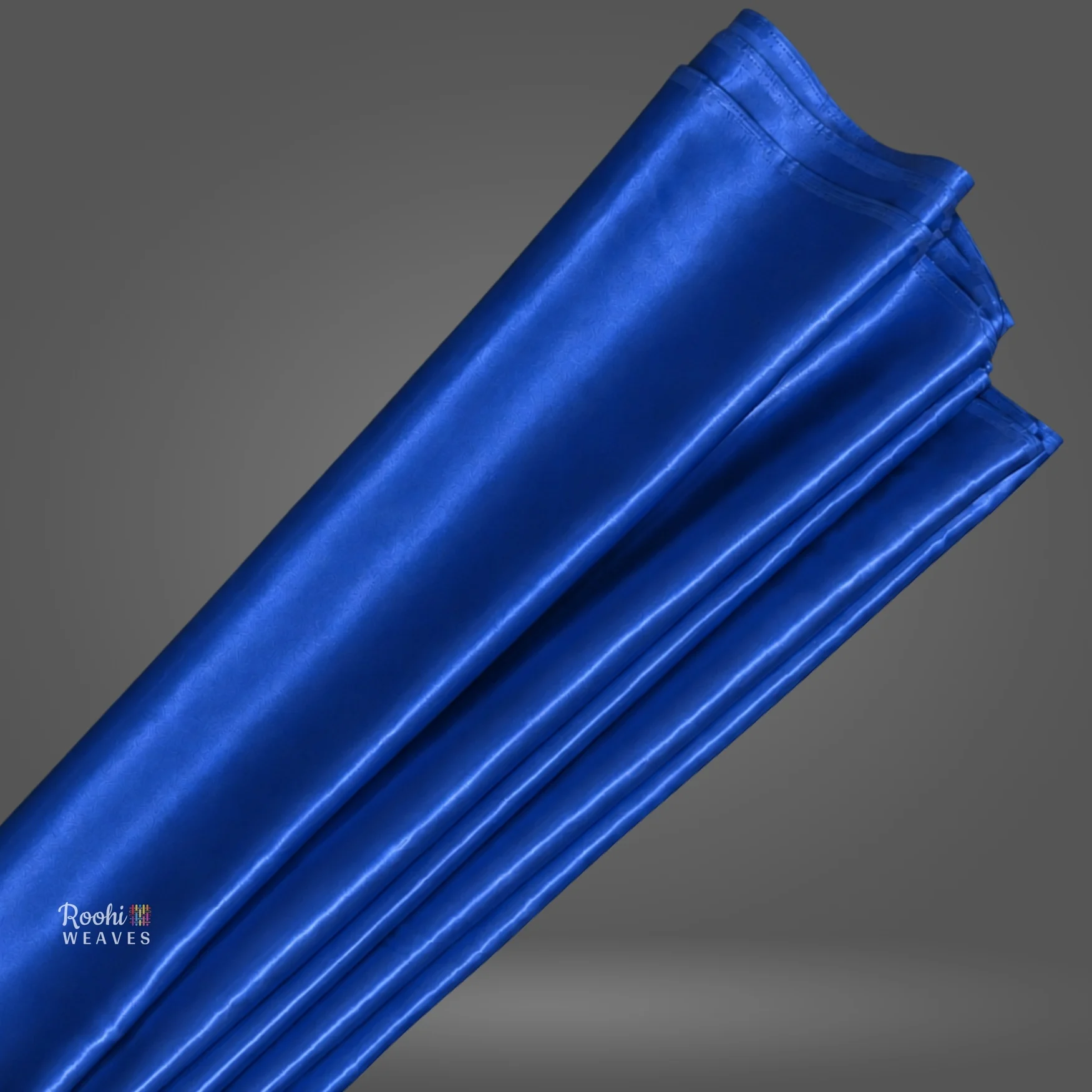 ''Royal Blue Ultra Satin 8 Kg Fabric - Roohi Weaves''>