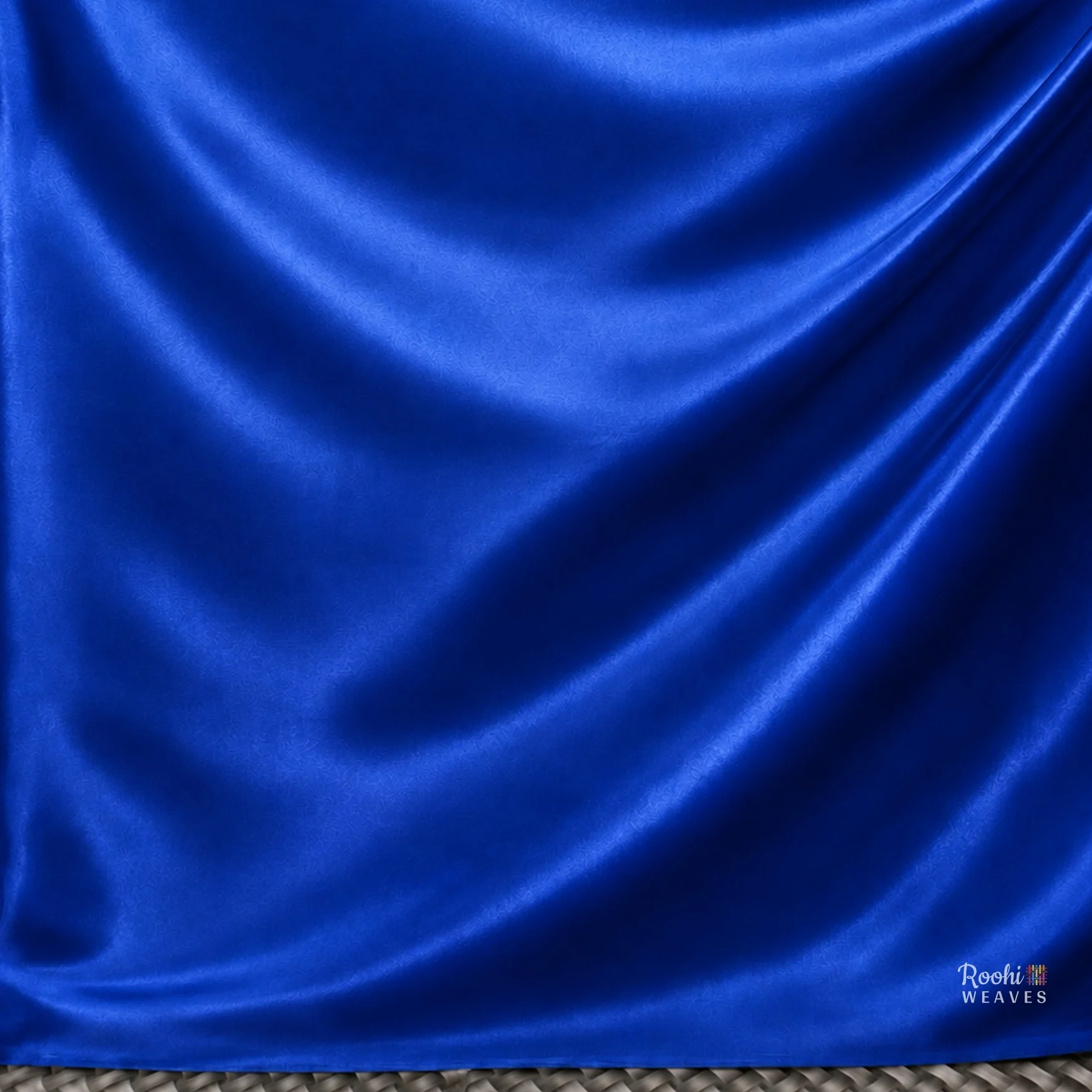 ''Royal Blue Ultra Satin Fabric''>