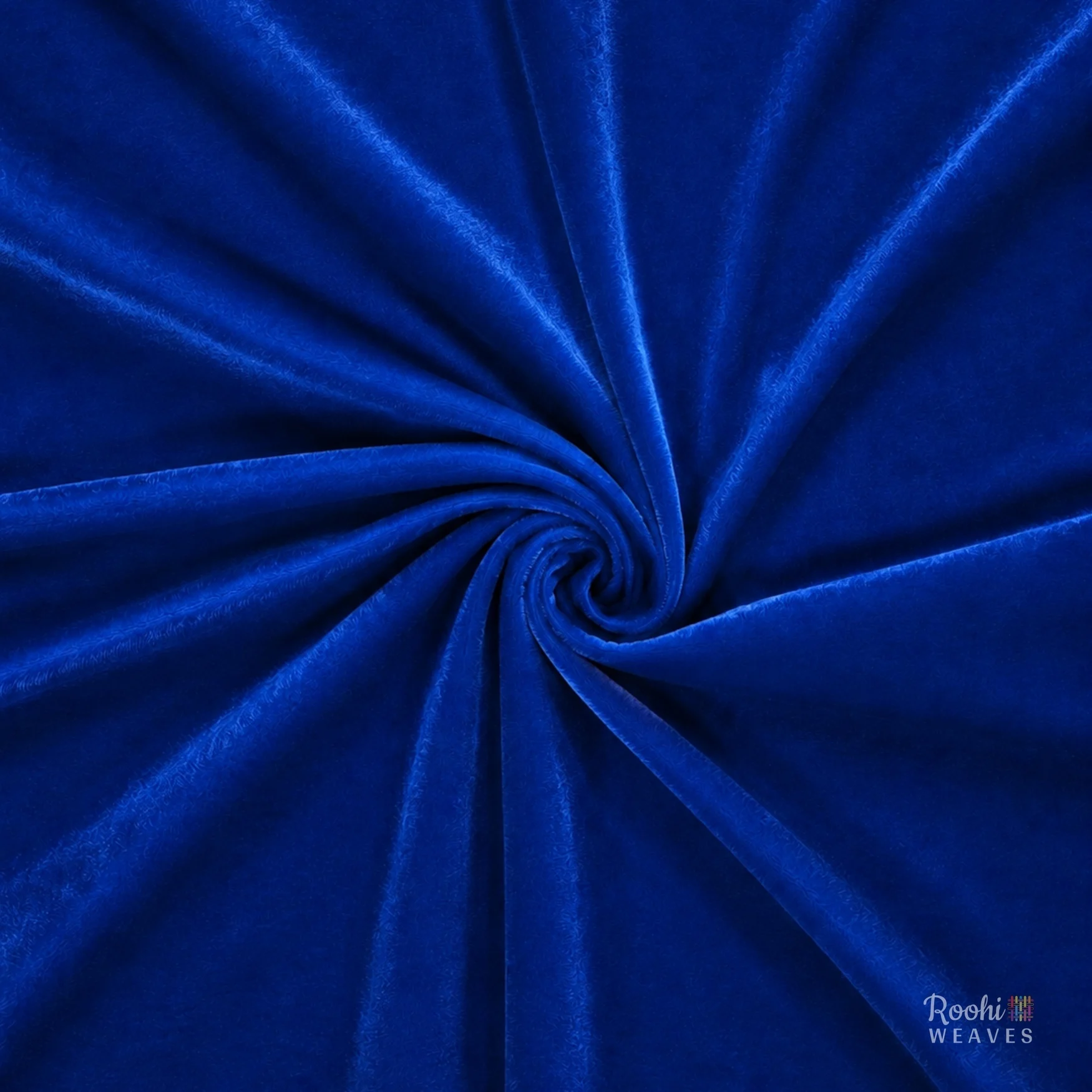 Royal Blue Premium Velvet 9000 Fabric - Image 3