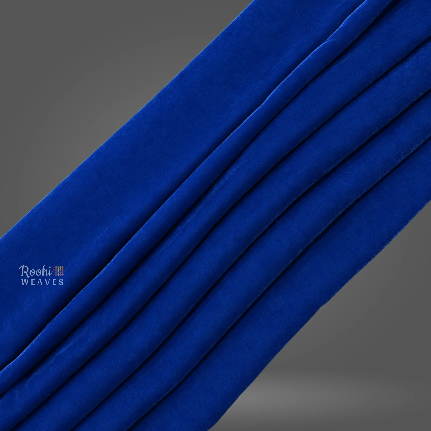 ''Royal Blue Velvet Fabric''>
