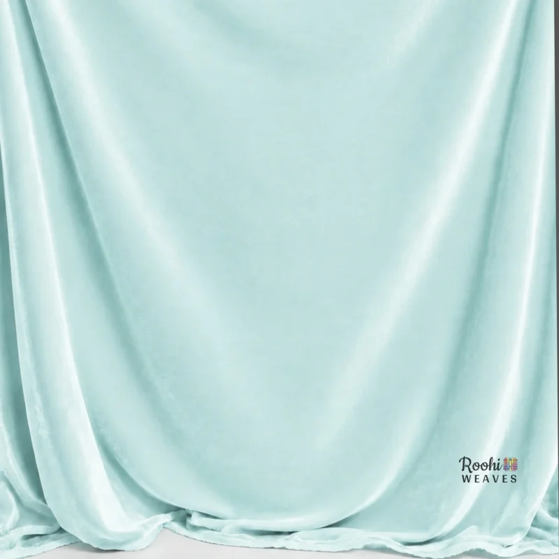 ''Sea Blue Premium Velvet Fabric''>