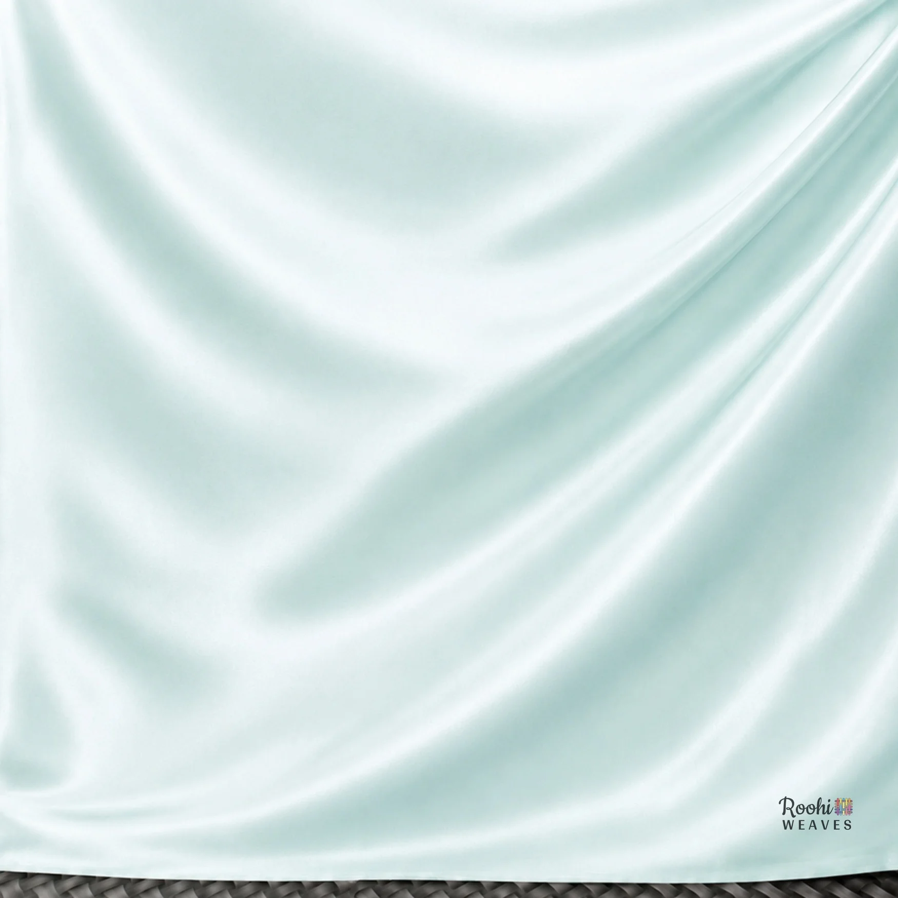 ''Sea Blue Ultra Satin Fabric''>