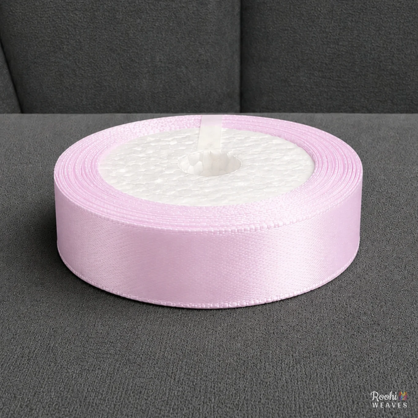 ''Baby Pink 1 inch mid range satin border''>