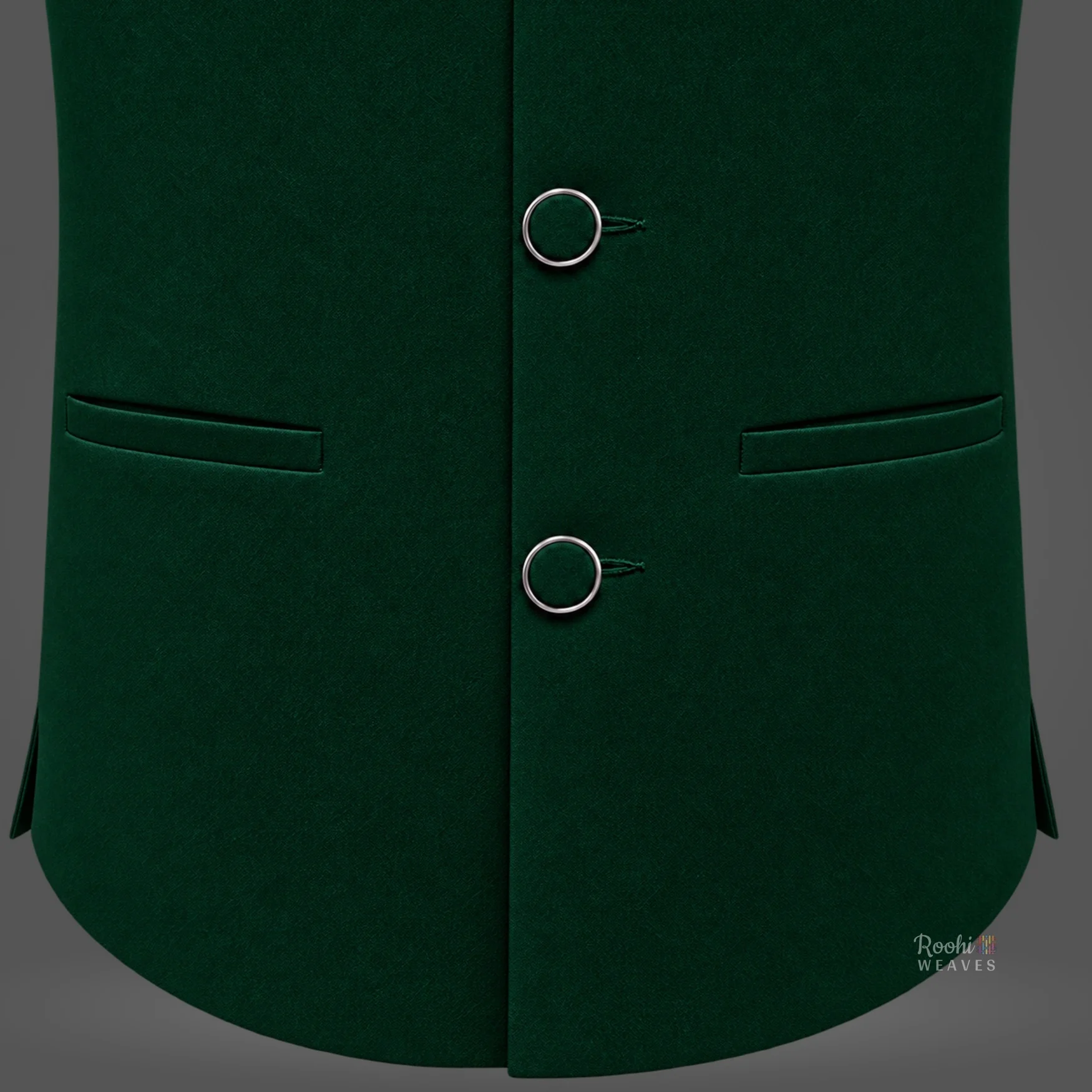 Bottle Green Nehru Jacket