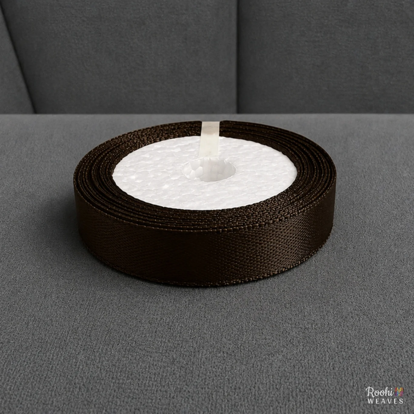 ''Dark Brown 0.5 Inch Mid Range Satin Border''>