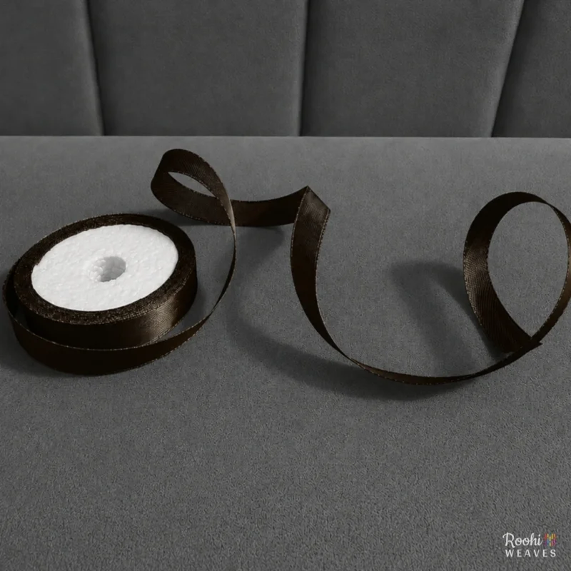 ''Dark Brown 0.5 Inch Mid Range Satin Ribbon''>