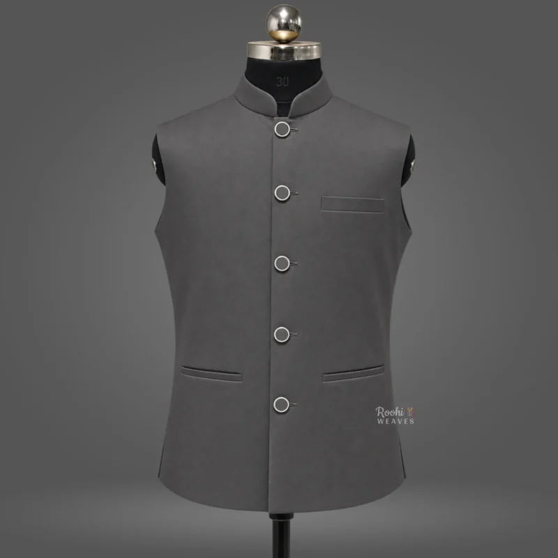 Dark Grey Premium Nehru Jacket