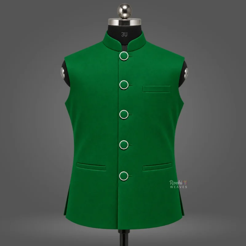 ''Green Premium Nehru Jacket''>