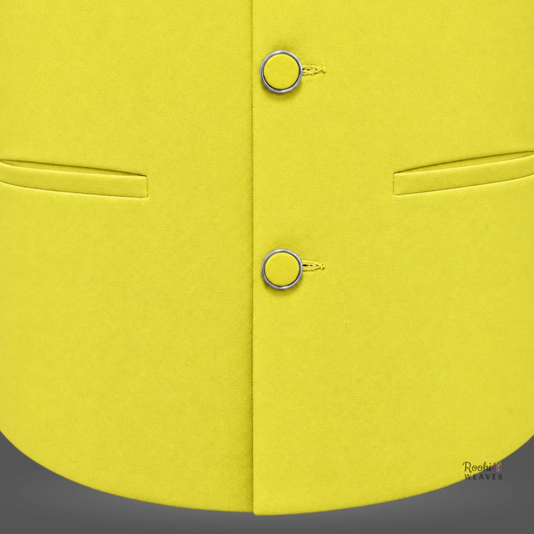 Lemon Yellow Nehru Jacket