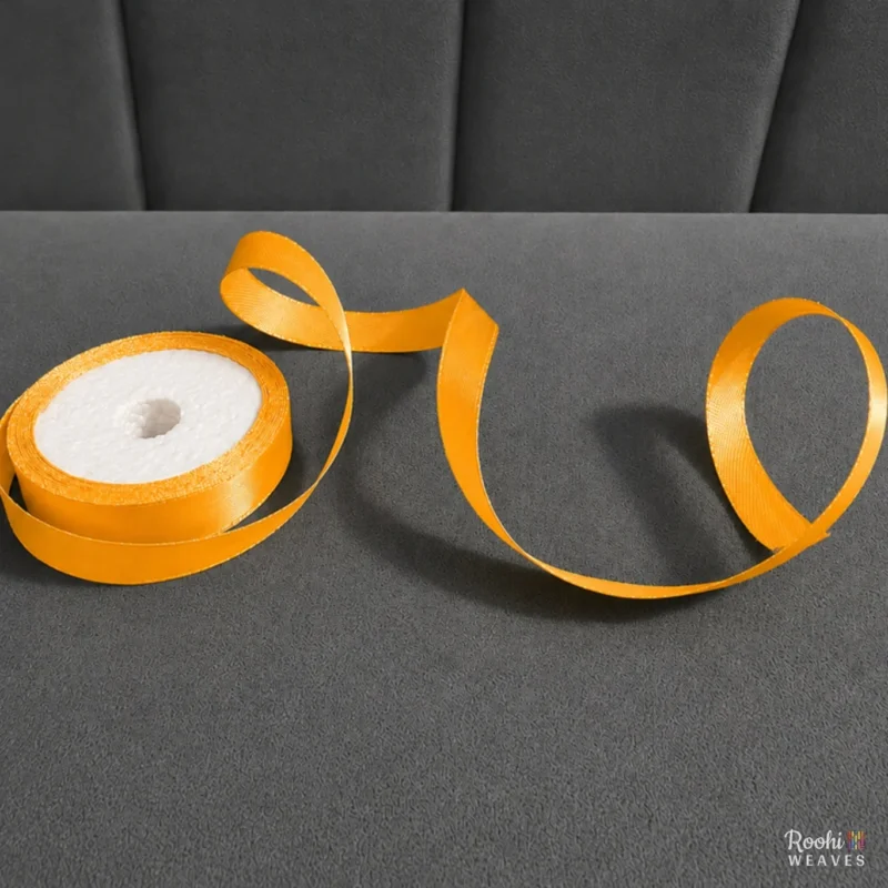 ''Mango Yellow 0.5 Inch Mid Range Satin Ribbon''>