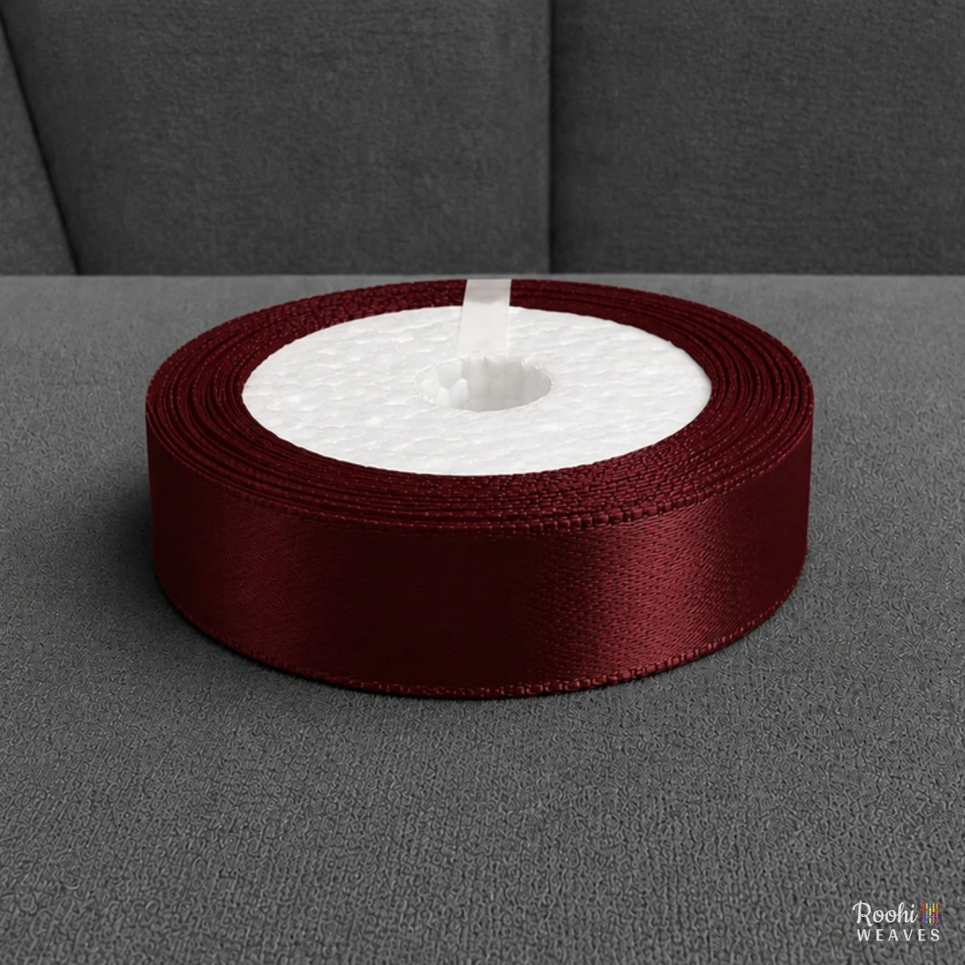 Maroon 1 Inch Mid Range Satin Border