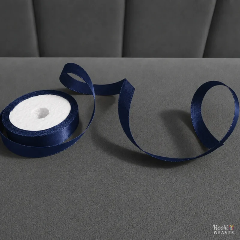 ''Navy Blue 0.5 Inch Mid Range Satin Ribbon''>
