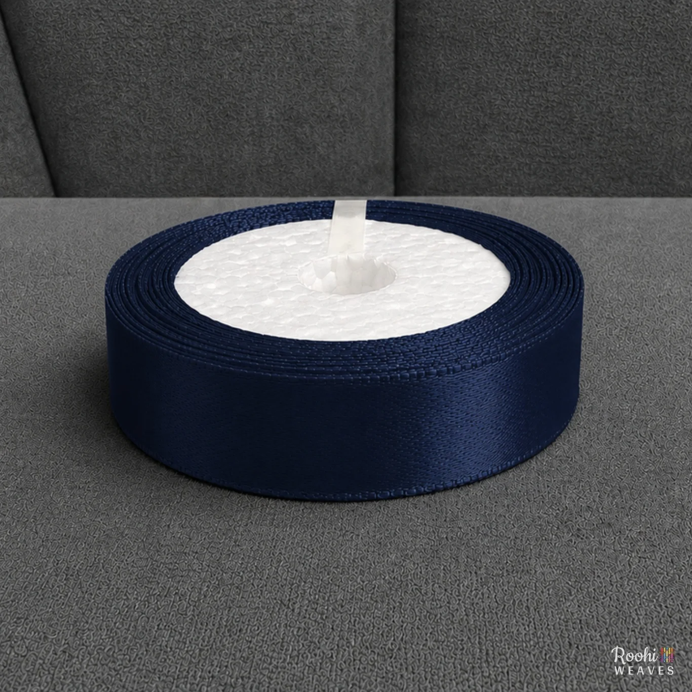 Navy Blue 1 Inch Mid Range Satin Border
