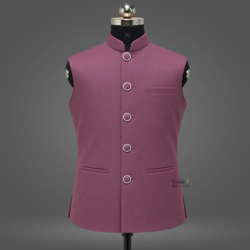 Onion Pink Premium Nehru Jacket